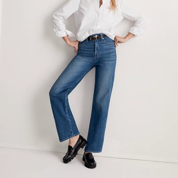 Madewell The Perfect Vintage Wide-Leg Jean in Leifland Wash - Picture 1 of 8